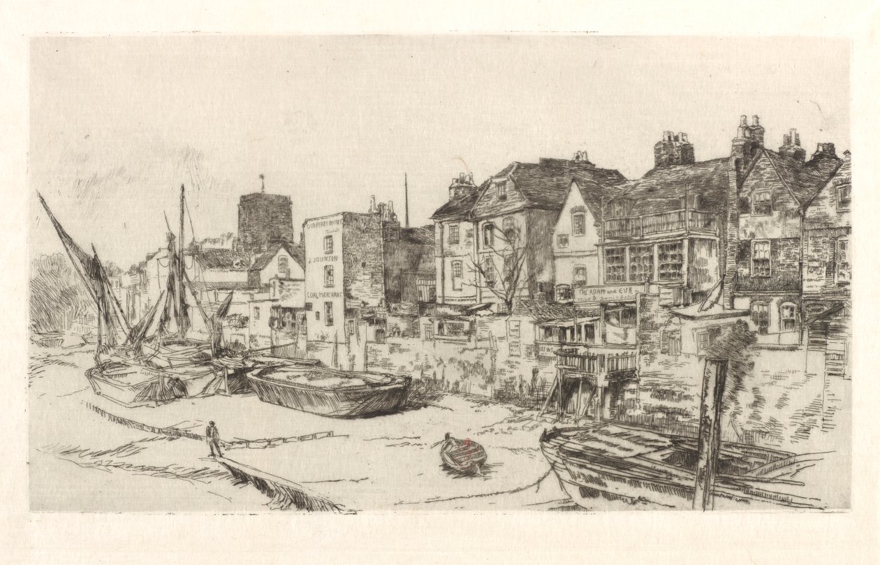 'Adam og Eva', gamle Chelsea av James Abbott McNeill Whistler