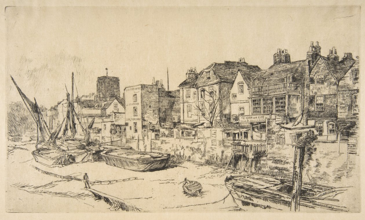 «Adam og Eva», gamle Chelsea av James McNeill Whistler