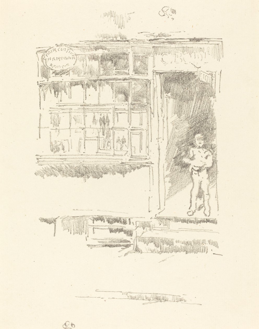 Frisøren i Mews av James Abbott McNeill Whistler
