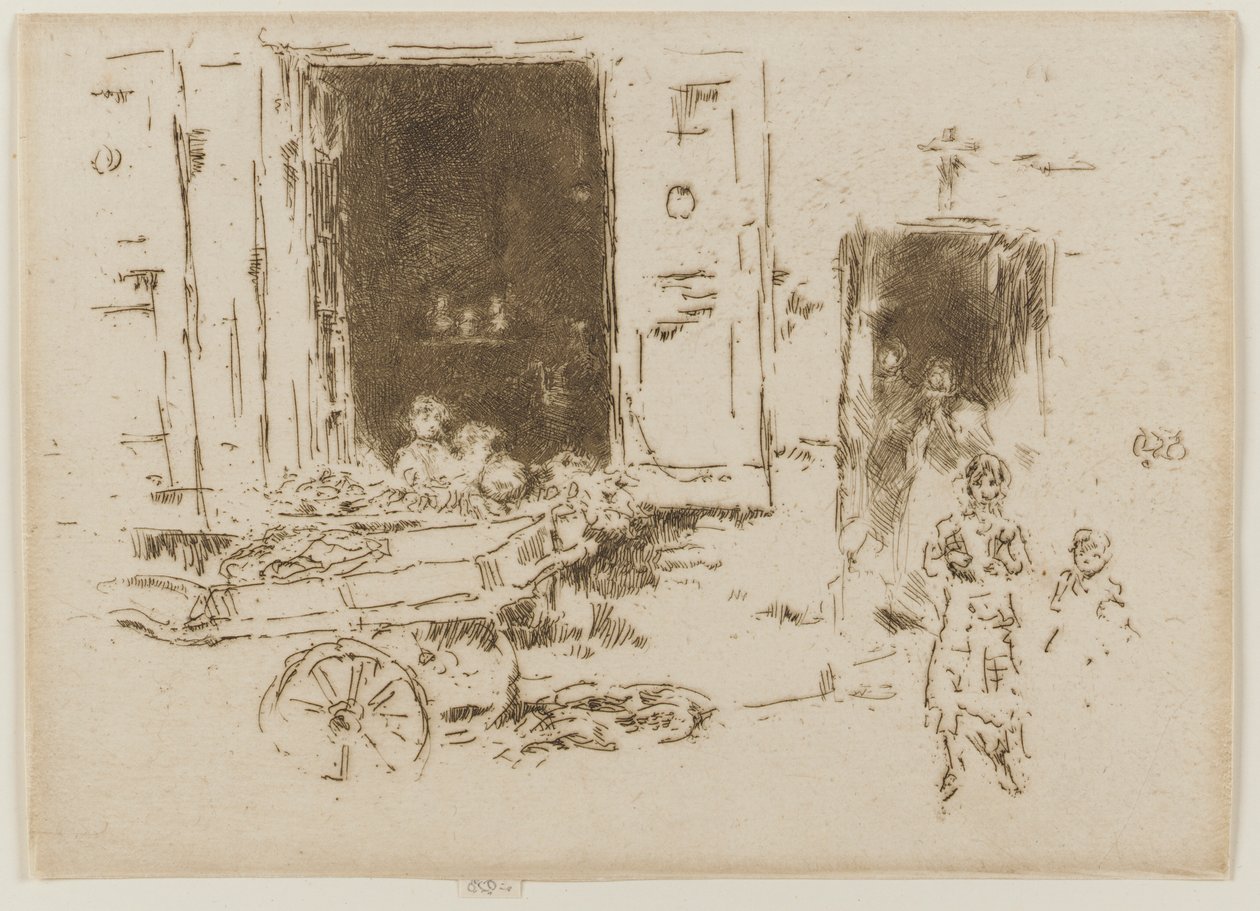 The Barrow - Marolles-distriktet, Brussel av James Abbott McNeill Whistler