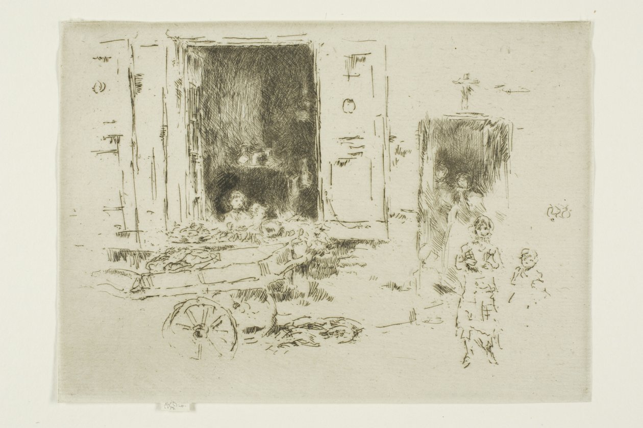 The Barrow - Marolles-distriktet, Brussel av James Abbott McNeill Whistler