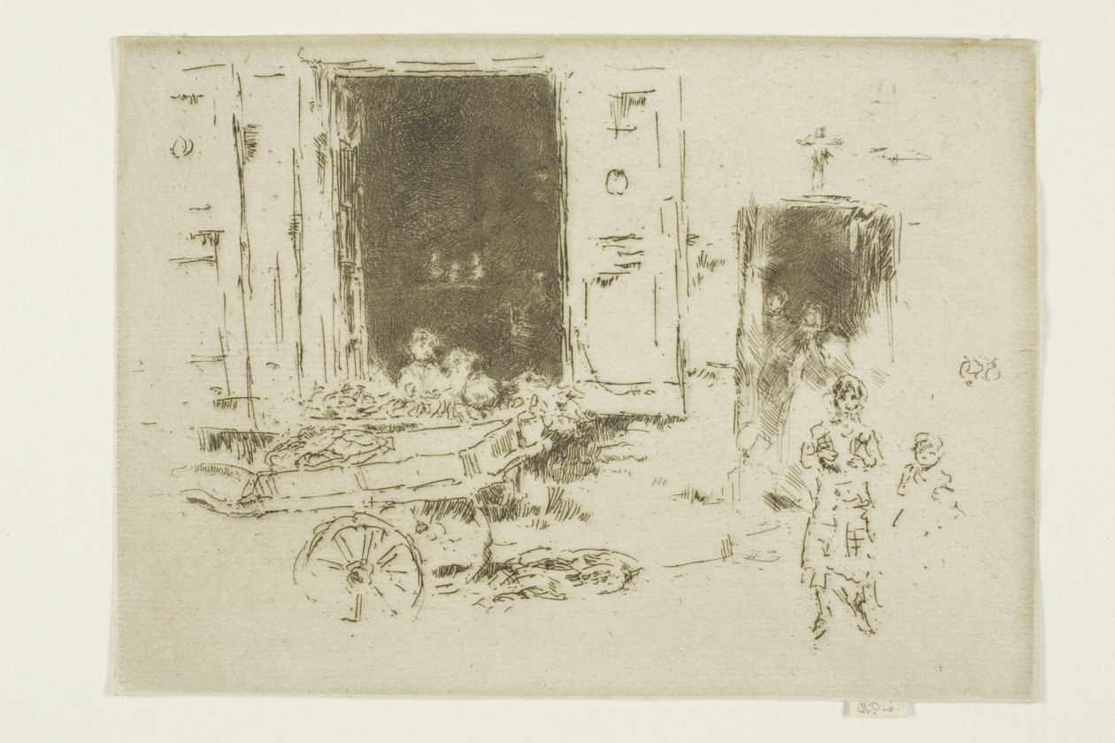 The Barrow - Marolles-distriktet, Brussel av James Abbott McNeill Whistler