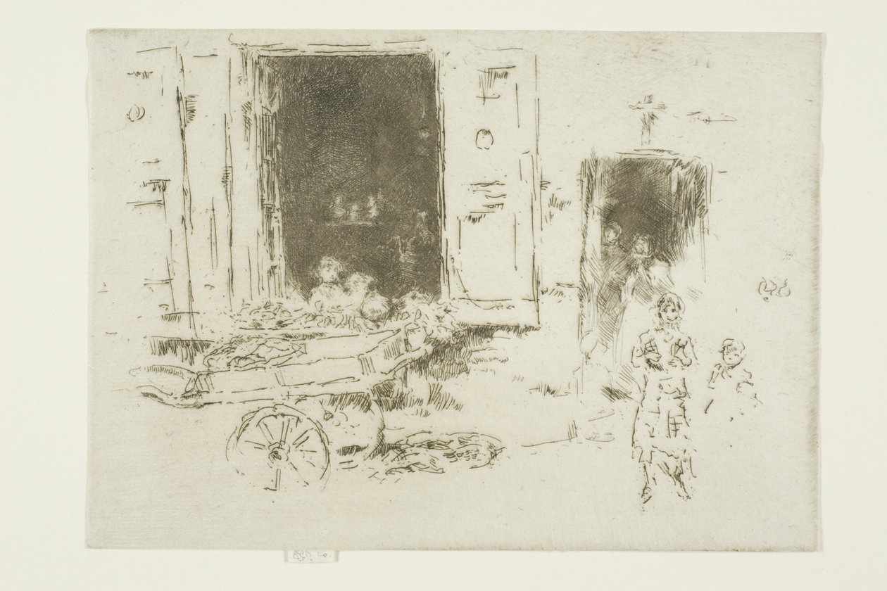 The Barrow - Marolles-distriktet, Brussel av James Abbott McNeill Whistler