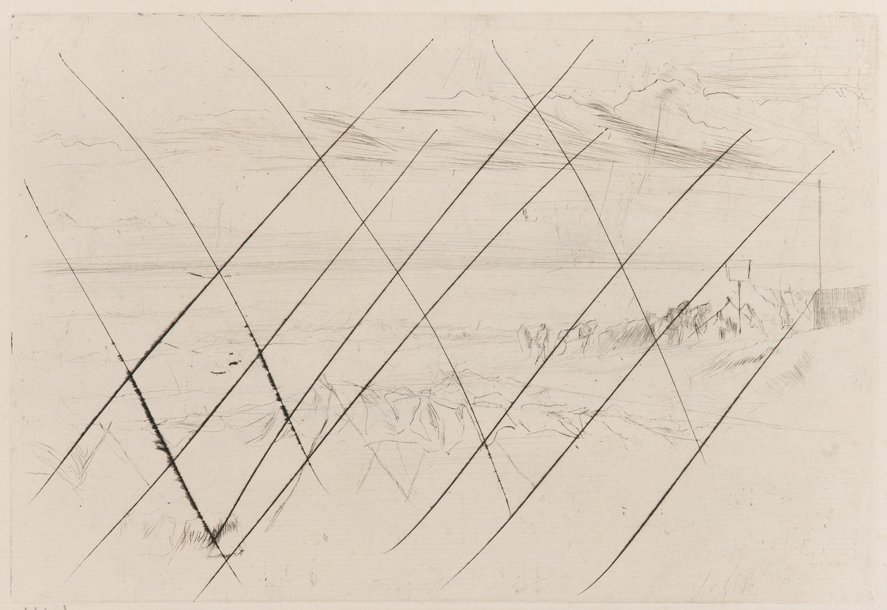 The Beach, Hastings av James Abbott McNeill Whistler