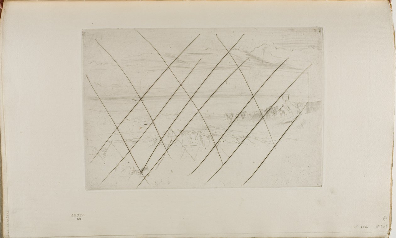 The Beach, Hastings av James Abbott McNeill Whistler