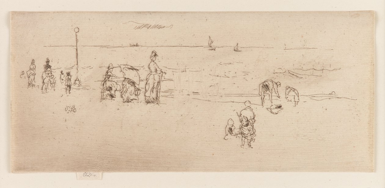 Stranden, Oostende av James Abbott McNeill Whistler