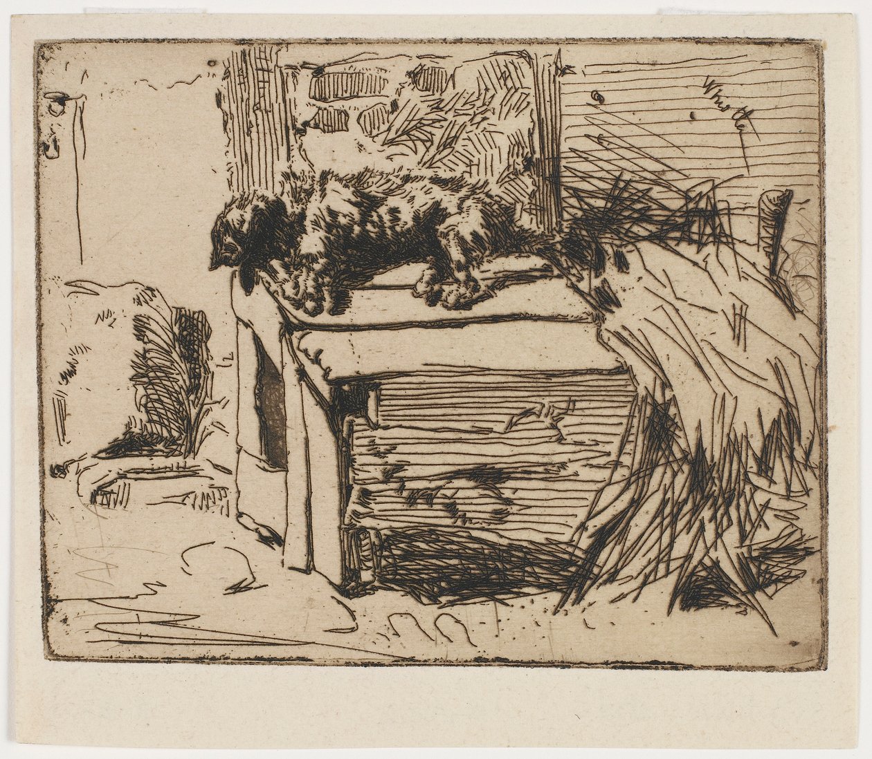 Hunden på kennelen av James Abbott McNeill Whistler