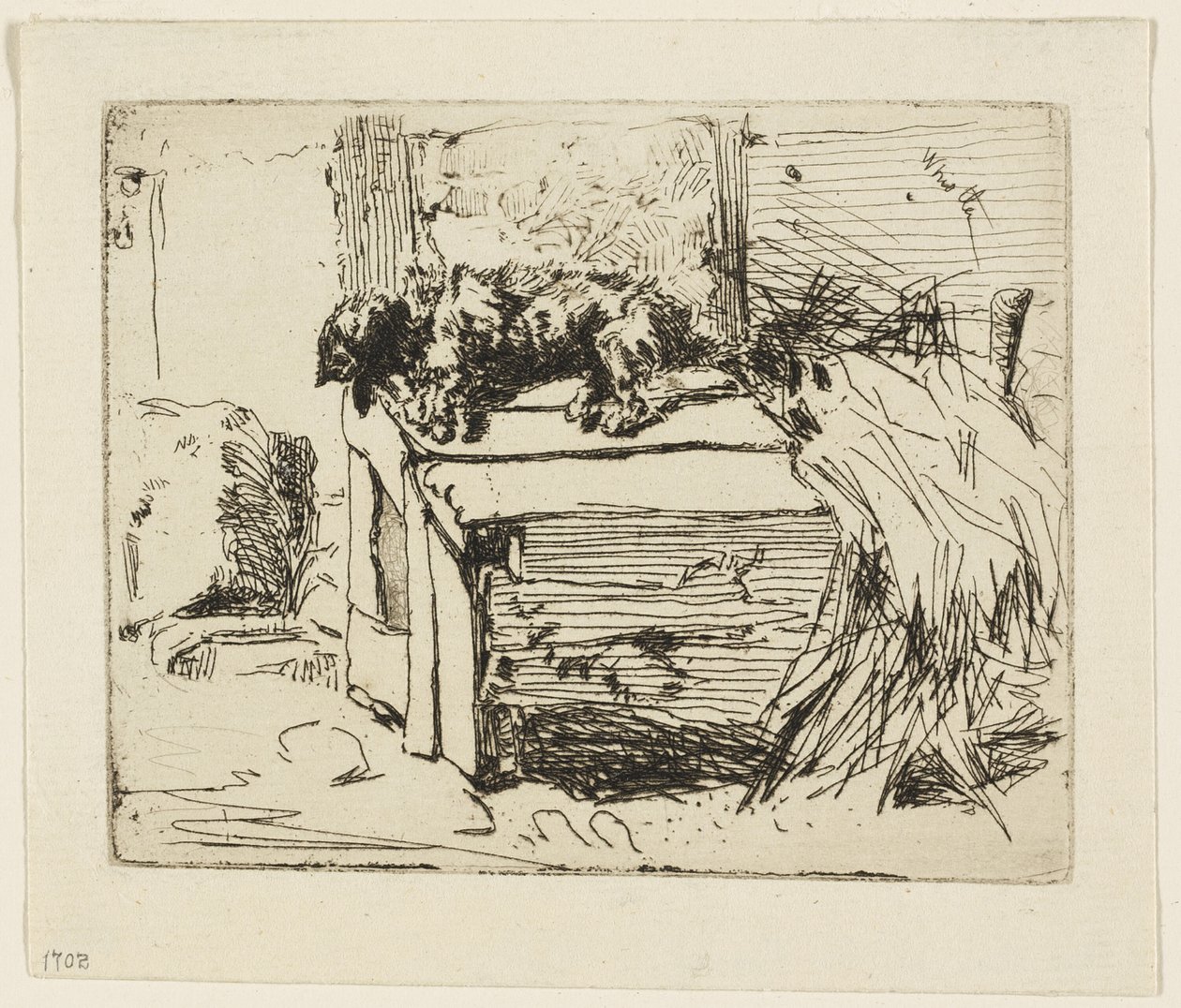 Hunden på kennelen av James Abbott McNeill Whistler