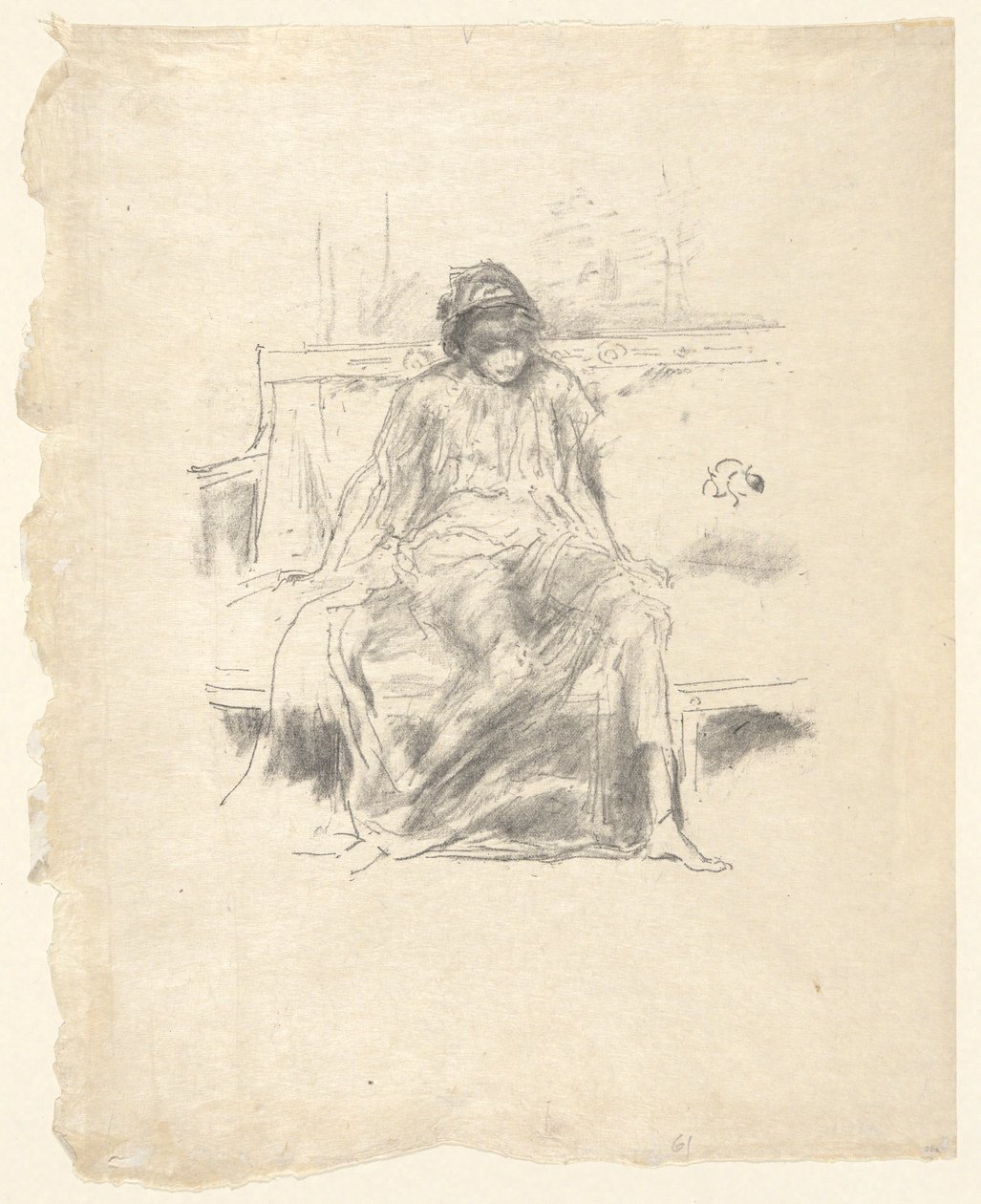 Den draperte figuren sitter av James Abbott McNeill Whistler