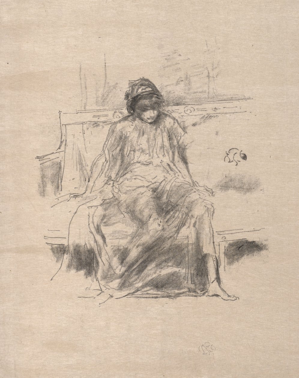 Den sittende draperte figuren av James McNeill Whistler