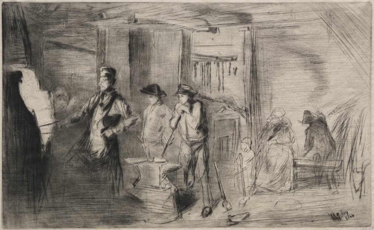 The Forge av James McNeill Whistler