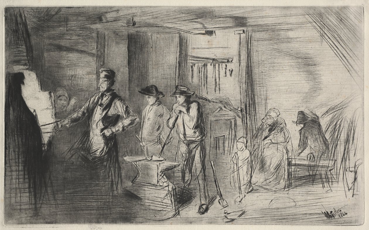 The Forge av James McNeill Whistler