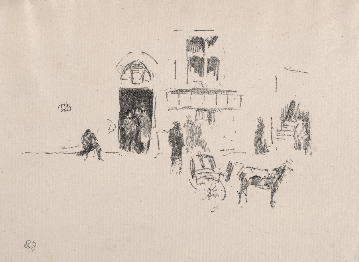 Artistinngangen til Gaiety Theatre av James McNeill Whistler