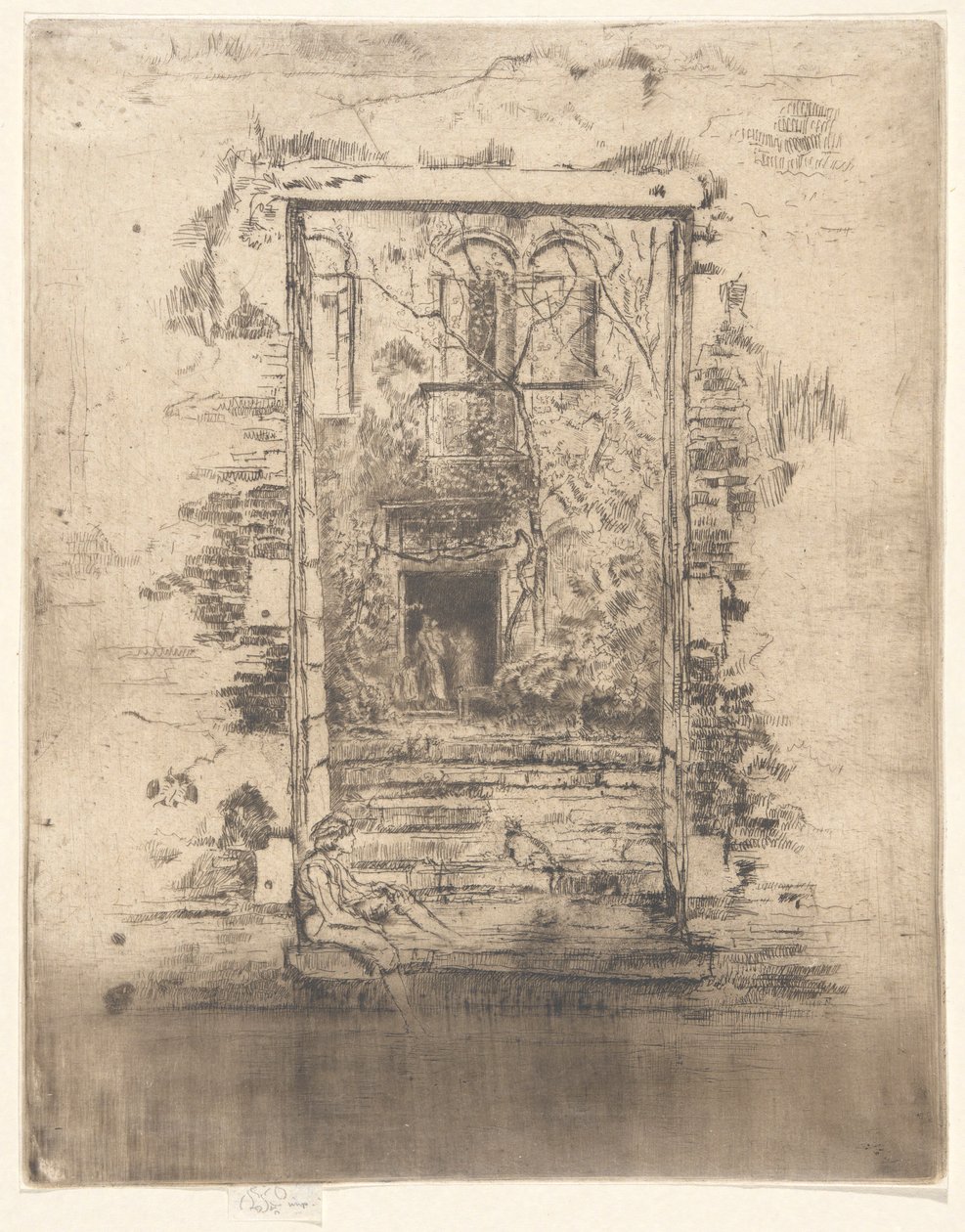 Hagen, fra det andre Venezia-settet (et sett med tjueseks etsninger) av James Abbott McNeill Whistler