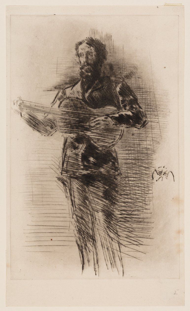 Gitarspilleren (M.W. Ridley) av James Abbott McNeill Whistler