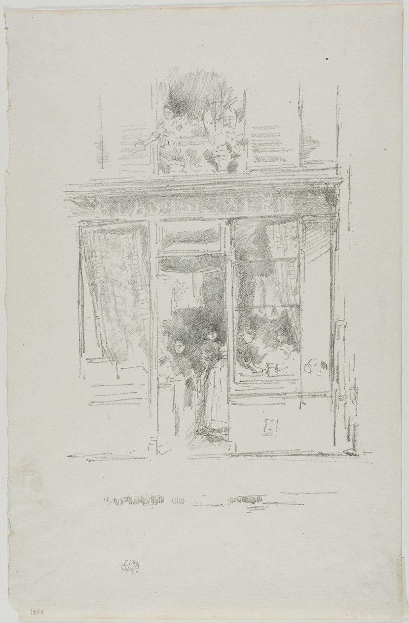 The Laundress: "The Laundress of Place Dauphine" av James Abbott McNeill Whistler