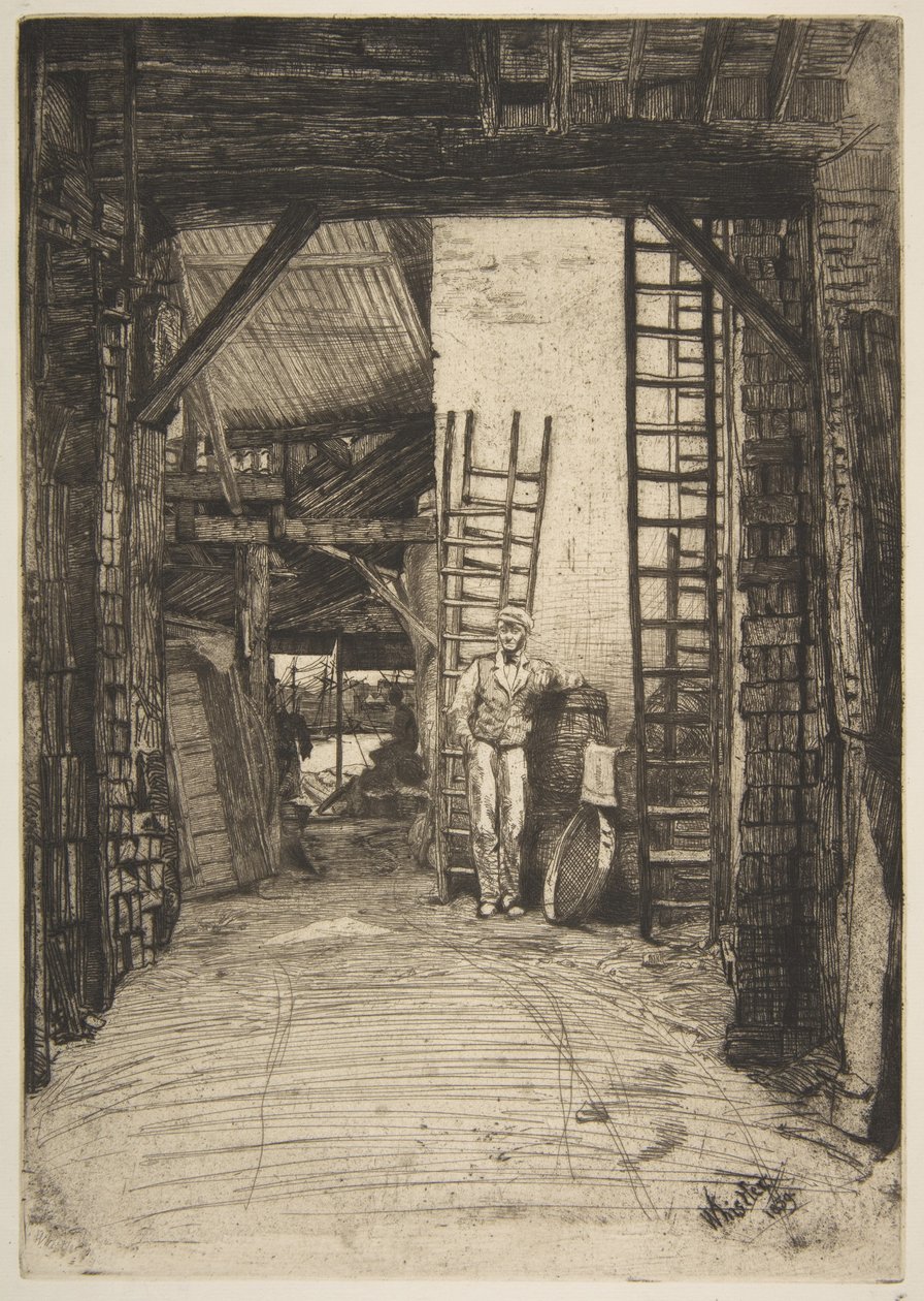 Kalkbrenneren (W. Jones, kalkbrenner, Thames Street) av James McNeill Whistler