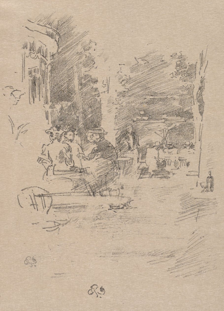 The Little Café au Bois av James McNeill Whistler