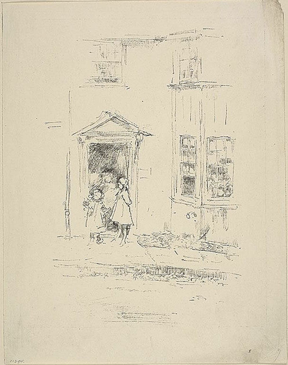 Den lille døråpningen, Lyme Regis av James Abbott McNeill Whistler