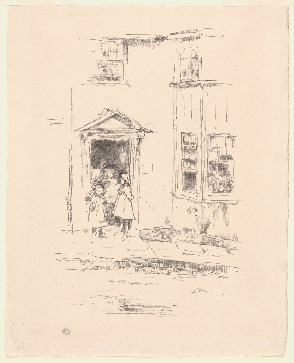 Den lille døråpningen, Lyme Regis av James Abbott McNeill Whistler