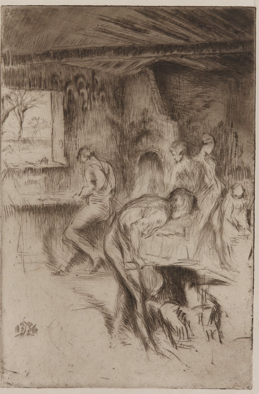 The Little Forge, Liverpool av James Abbott McNeill Whistler