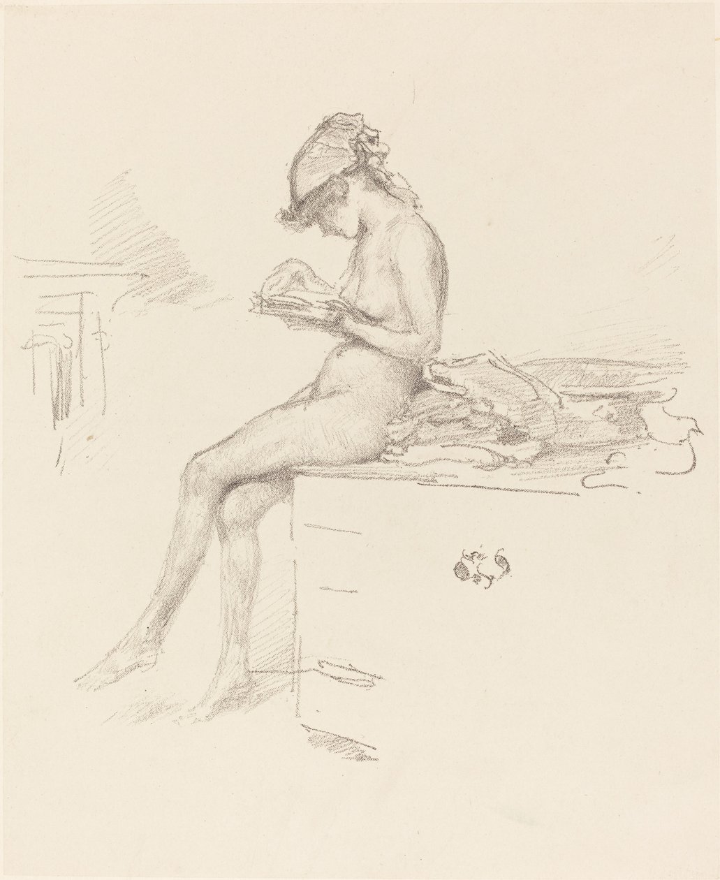 Den lille nakenmodellen, Reading av James Abbott McNeill Whistler