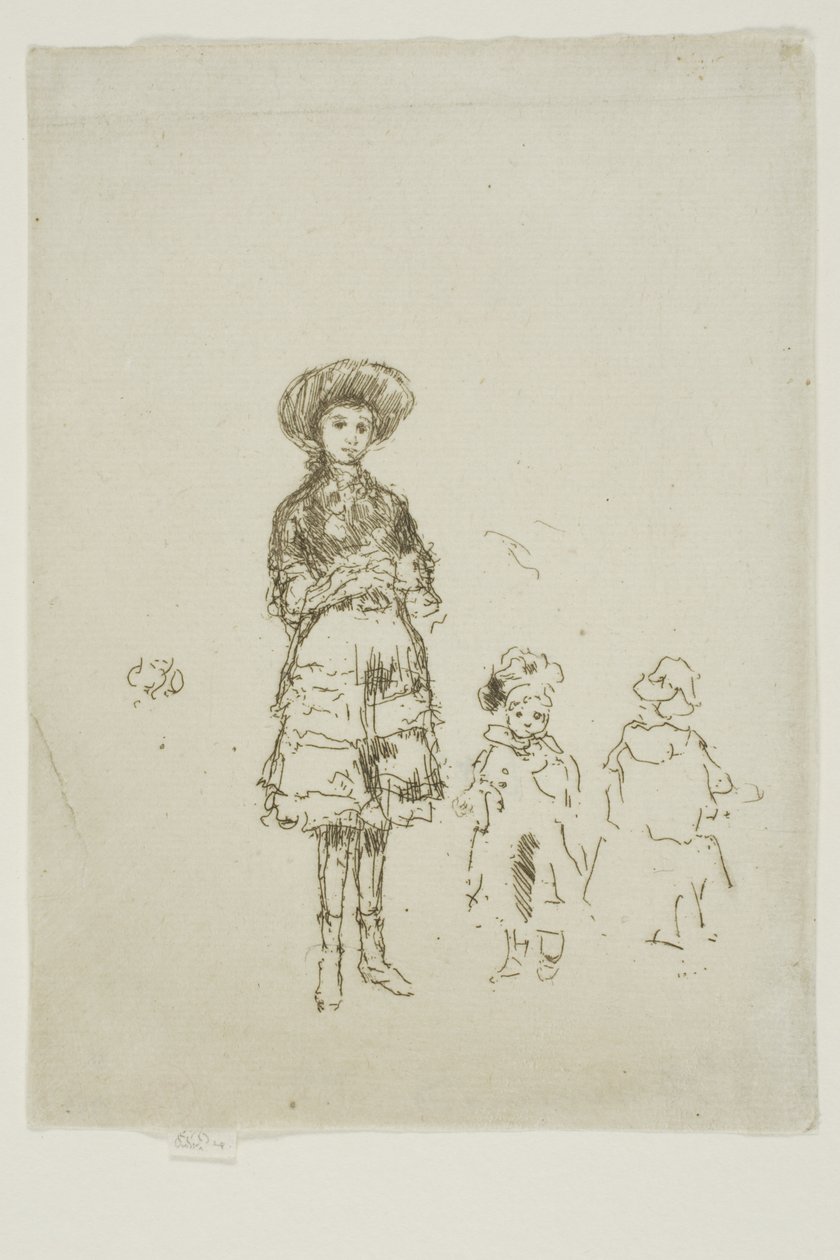 Den lille sykepleieren, Grays Inn av James Abbott McNeill Whistler