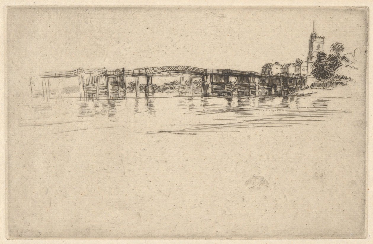 The Little Putney nr. 1 av James Abbott McNeill Whistler