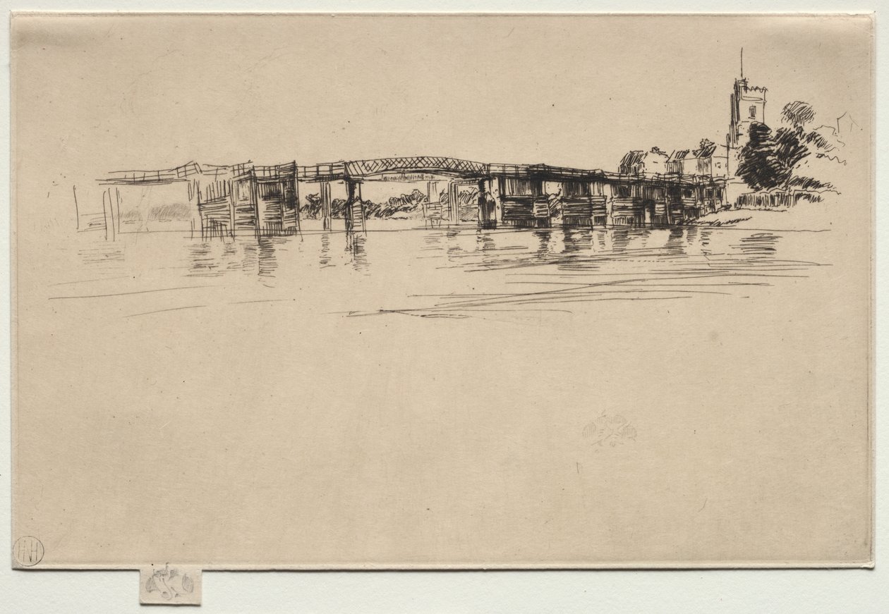 The Little Putney, nr. 1 av James McNeill Whistler