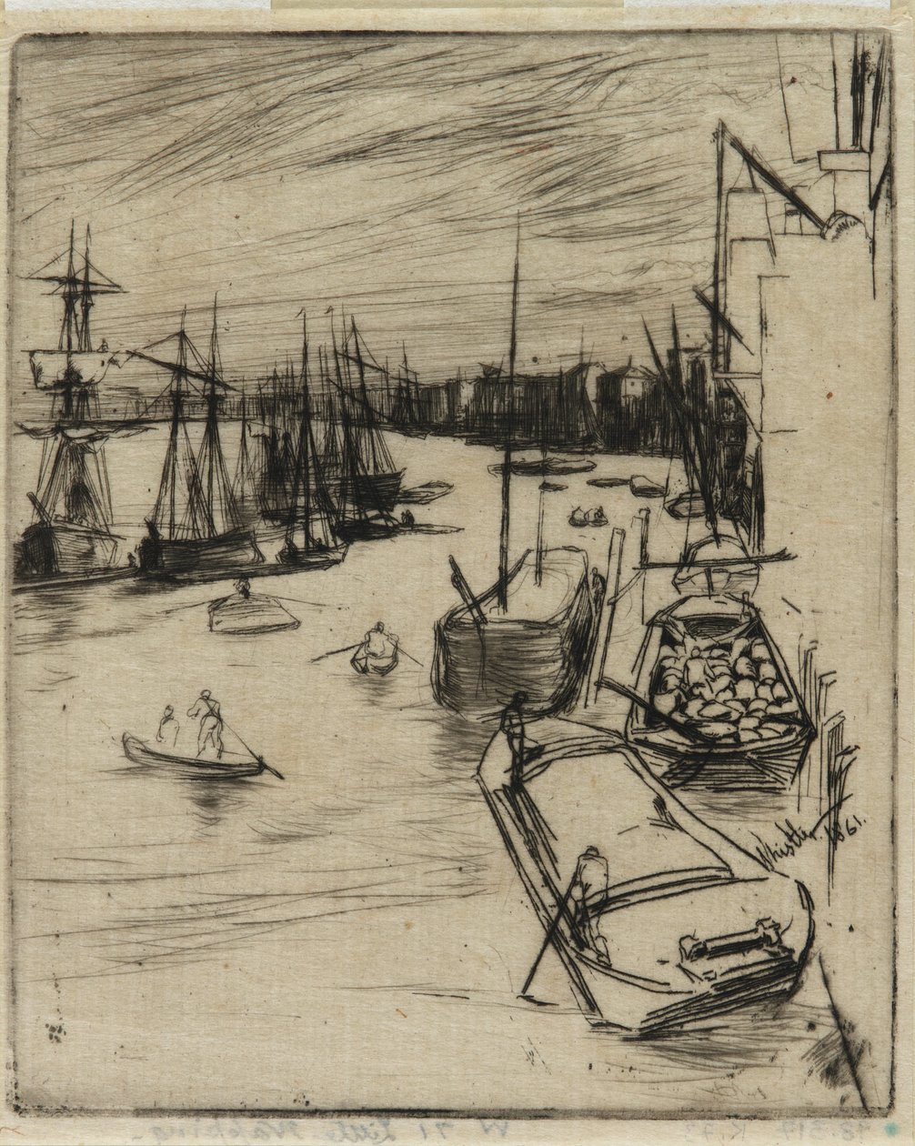 Den lille Rotherhithe av James Abbott McNeill Whistler