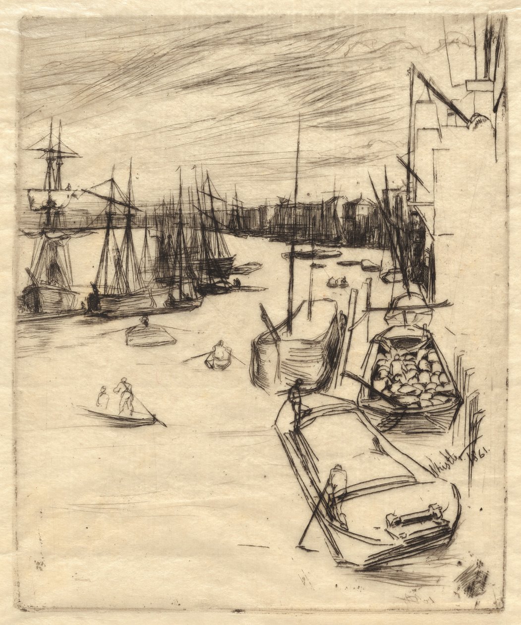 Den lille Rotherhithe av James Abbott McNeill Whistler