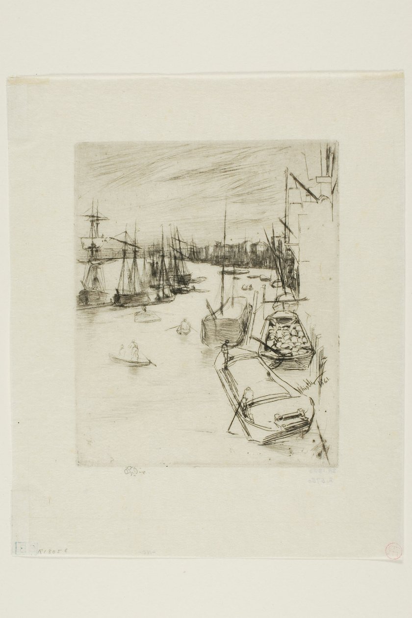 Den lille Rotherhithe av James Abbott McNeill Whistler