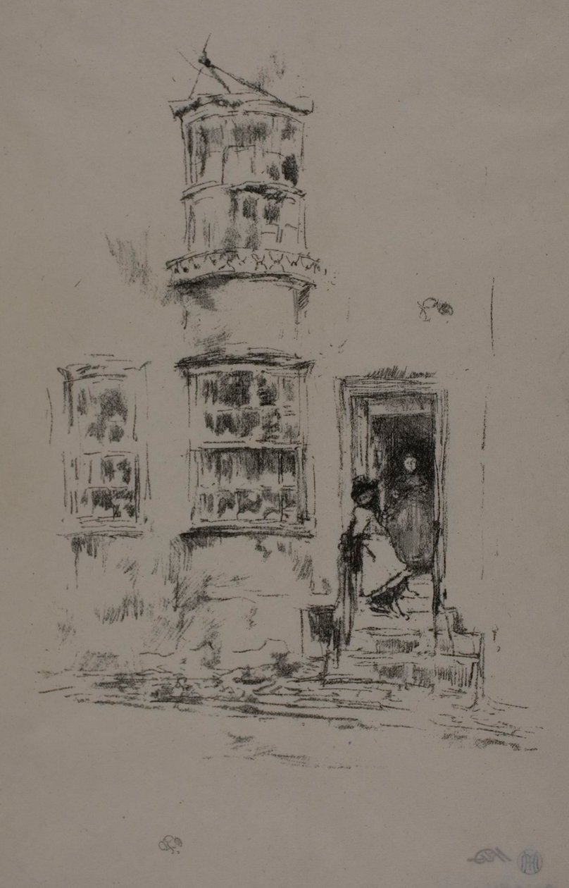 De små trinnene, Lyme Regis av James Abbott McNeill Whistler