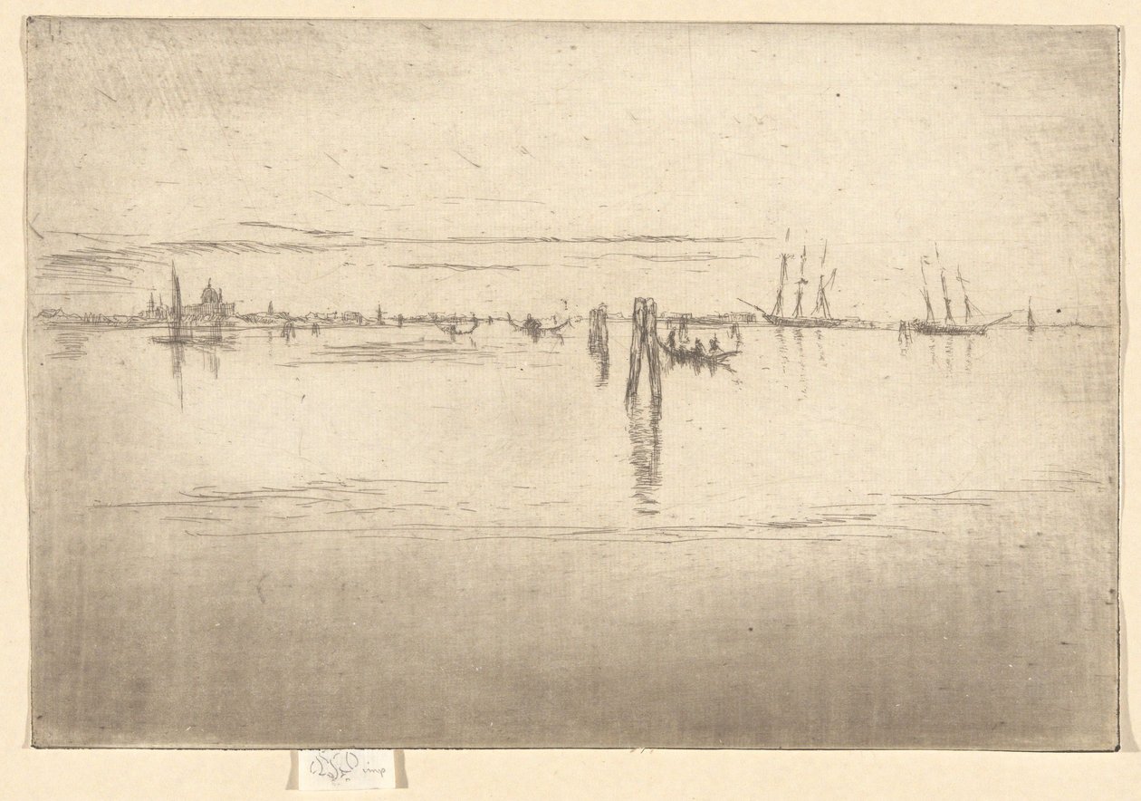 Den lange lagunen, fra det andre Venezia-settet (et sett med tjueseks etsninger) av James McNeill Whistler