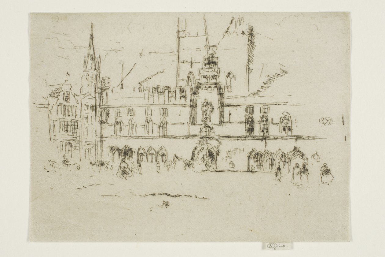 Markedet, Brugge av James Abbott McNeill Whistler