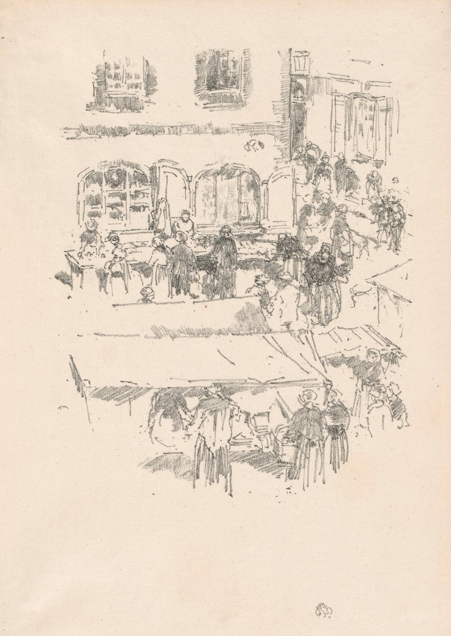 Markedsplassen, Vitre av James McNeill Whistler