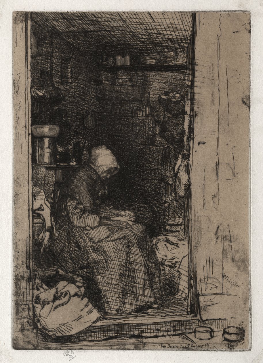 Den gamle fillekvinnen, nr. 10 av James McNeill Whistler