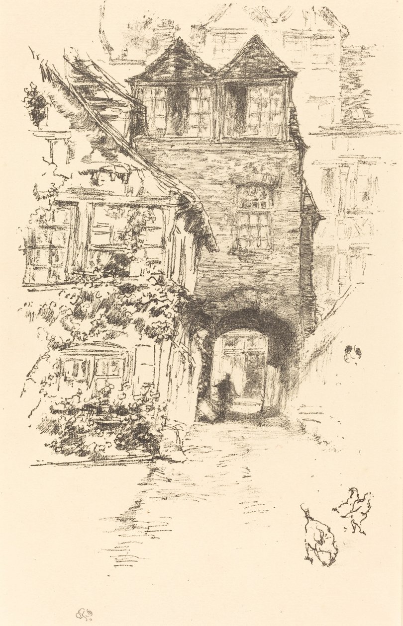 Prestens hus, Rouen av James Abbott McNeill Whistler