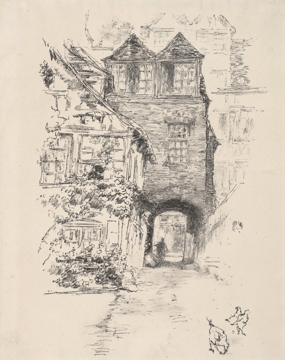 Prestens hus, Rouen av James McNeill Whistler