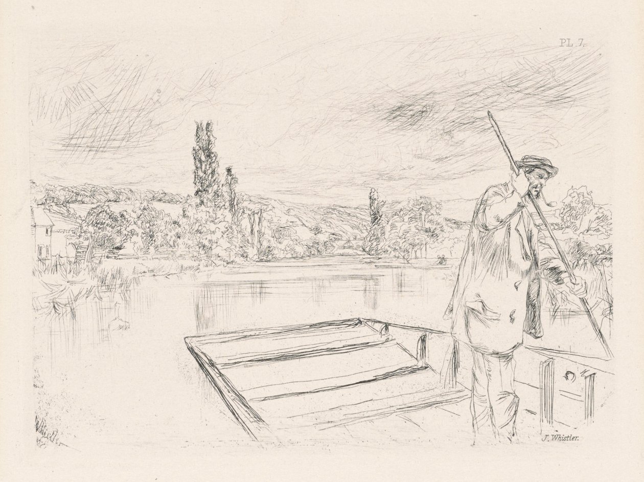 The Punt av James Abbott McNeill Whistler