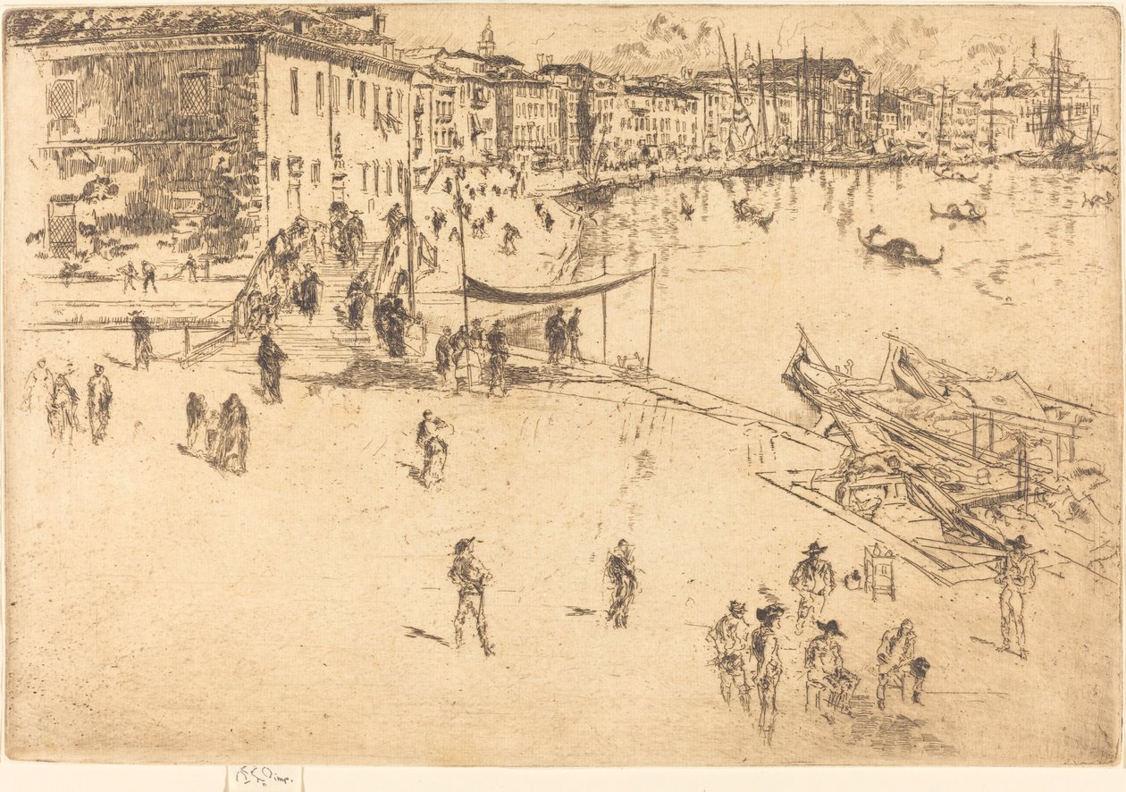 The Riva, No.II av James Abbott McNeill Whistler