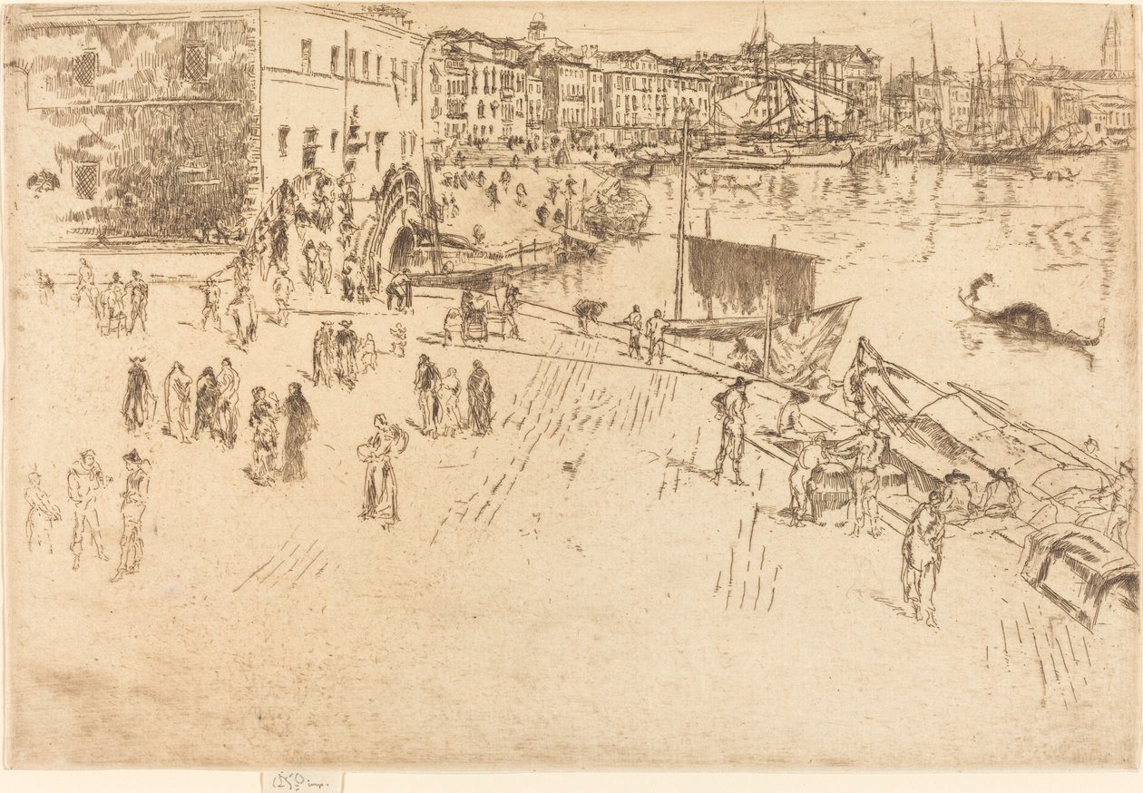 The Riva, No.I av James Abbott McNeill Whistler