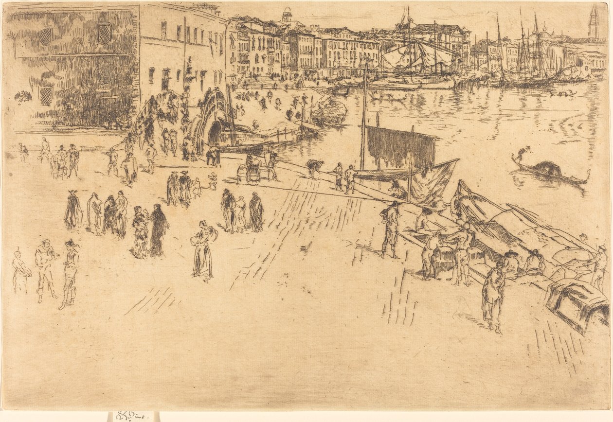 The Riva, No.I av James Abbott McNeill Whistler