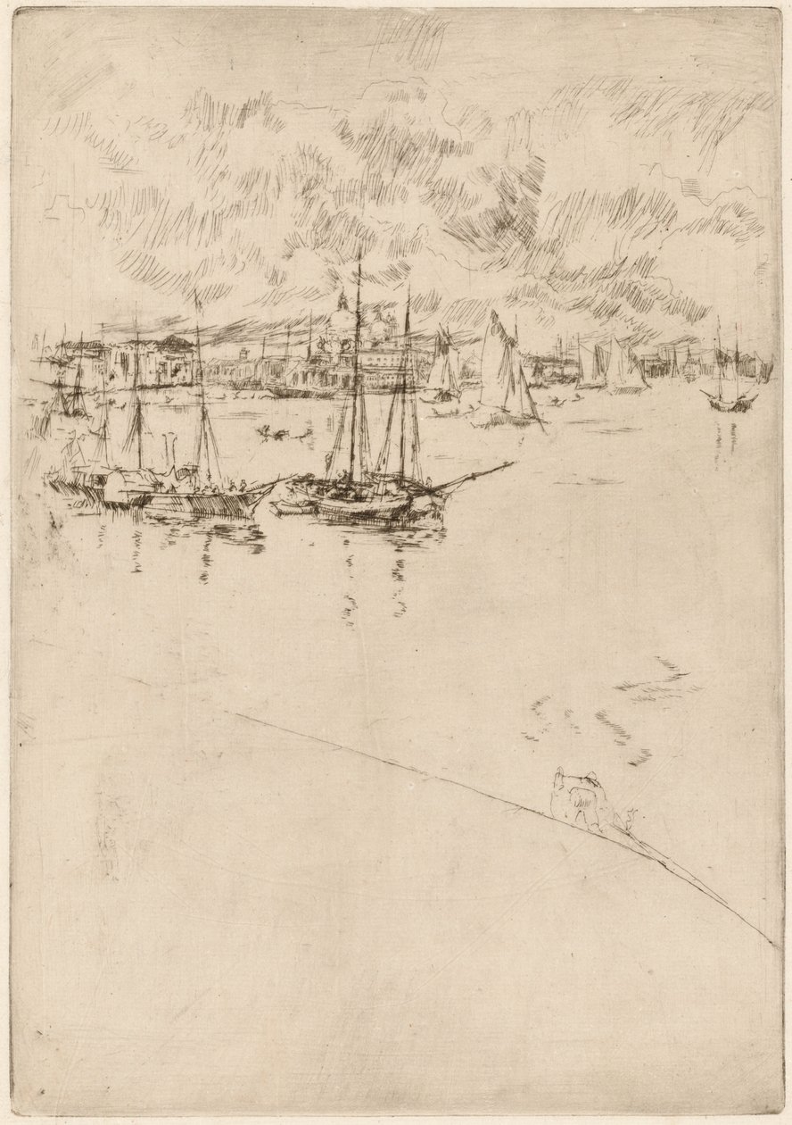 Dampbåten, Venezia av James Abbott McNeill Whistler