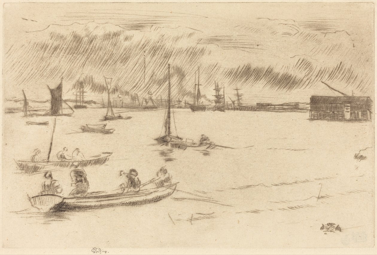 Themsen mot Erith av James McNeill Whistler