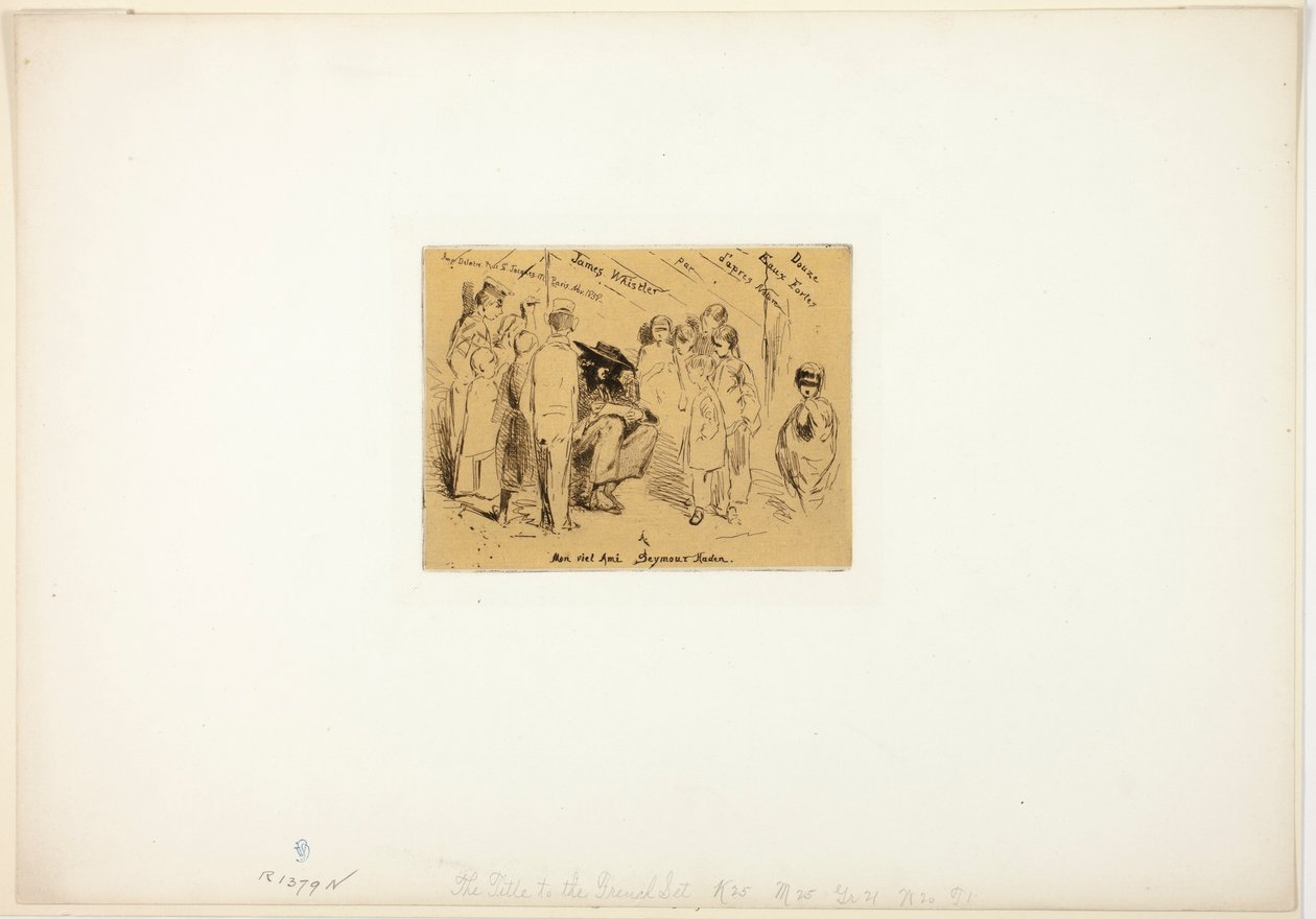 Tittelsiden for «Tolv etsninger fra naturen» av James McNeill Whistler