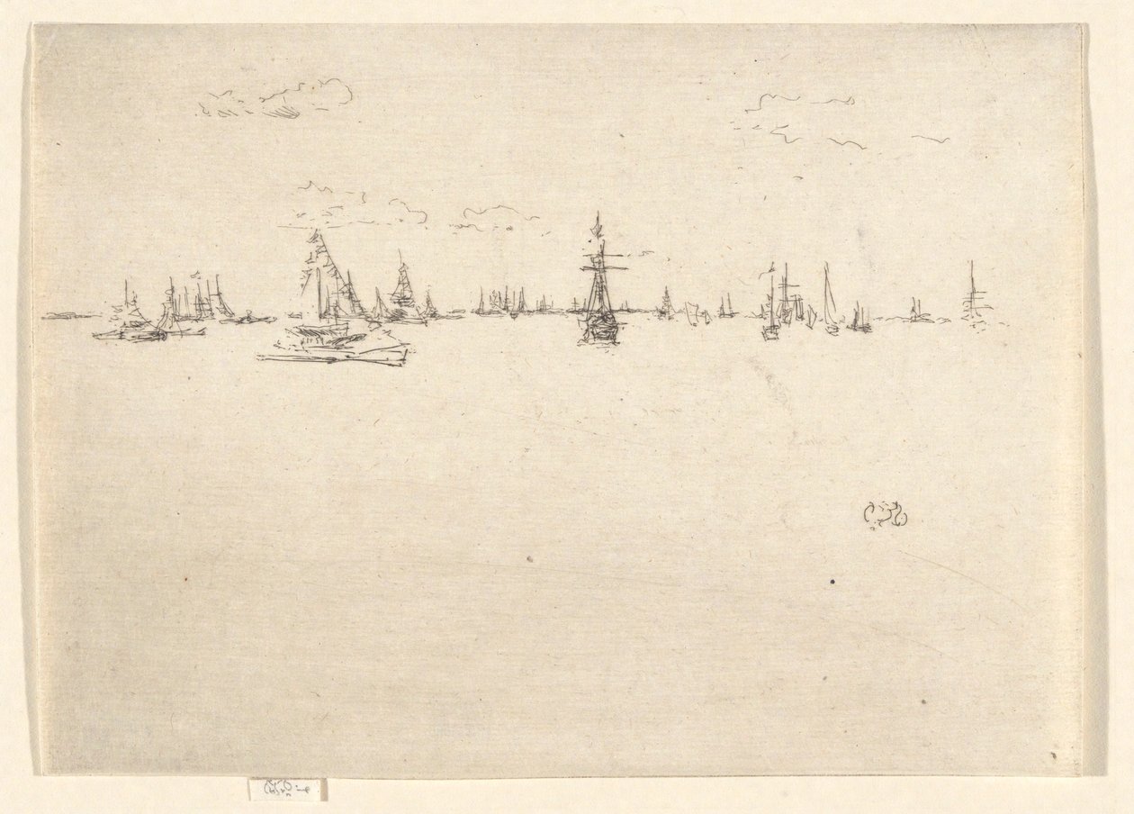 Turret Ship, fra Jubilee Set av James Abbott McNeill Whistler