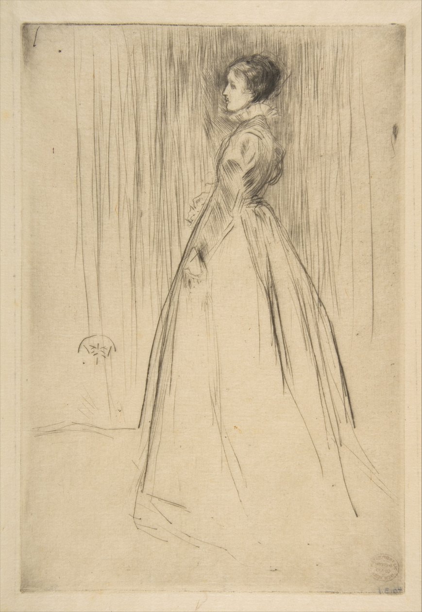 Fløyelskjolen (fru Leyland) av James McNeill Whistler