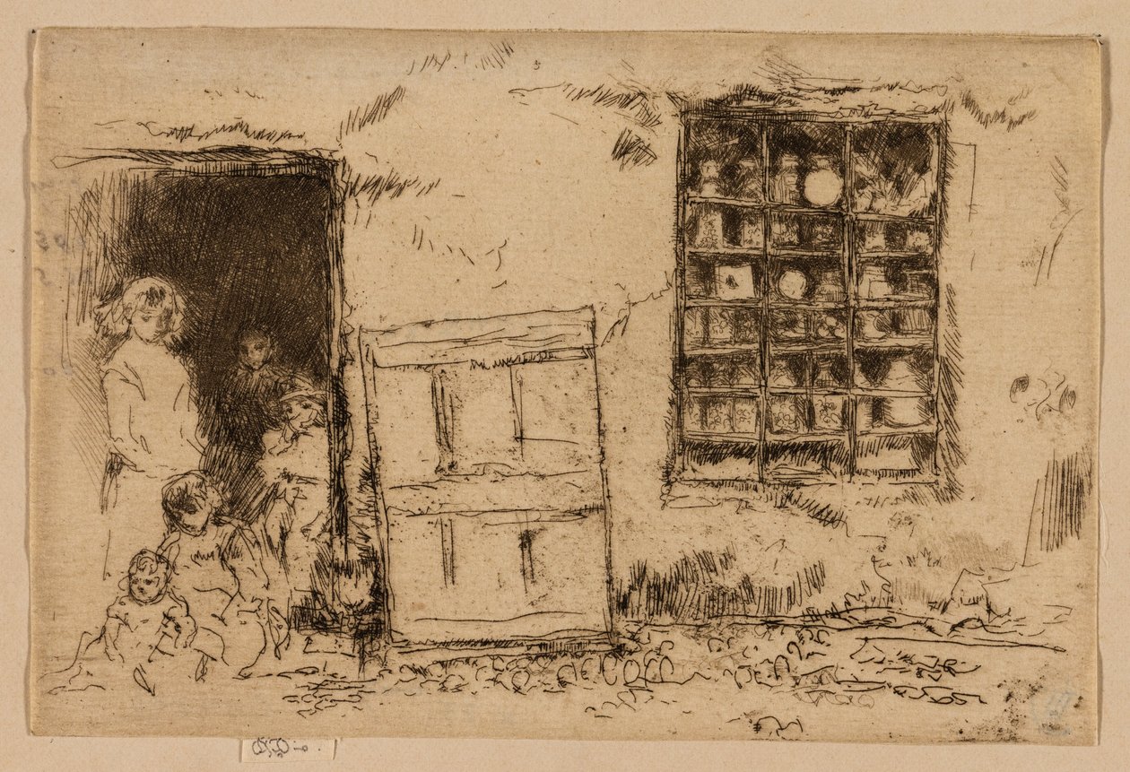 Landsbyens søtbutikk av James Abbott McNeill Whistler