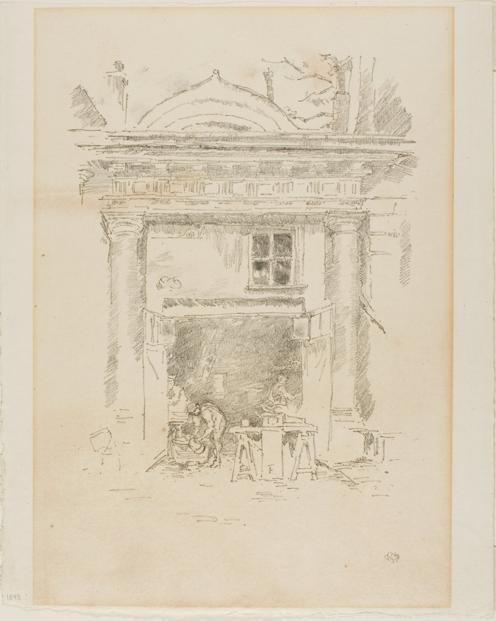 Whitesmiths, Impasse des Carmélites av James Abbott McNeill Whistler